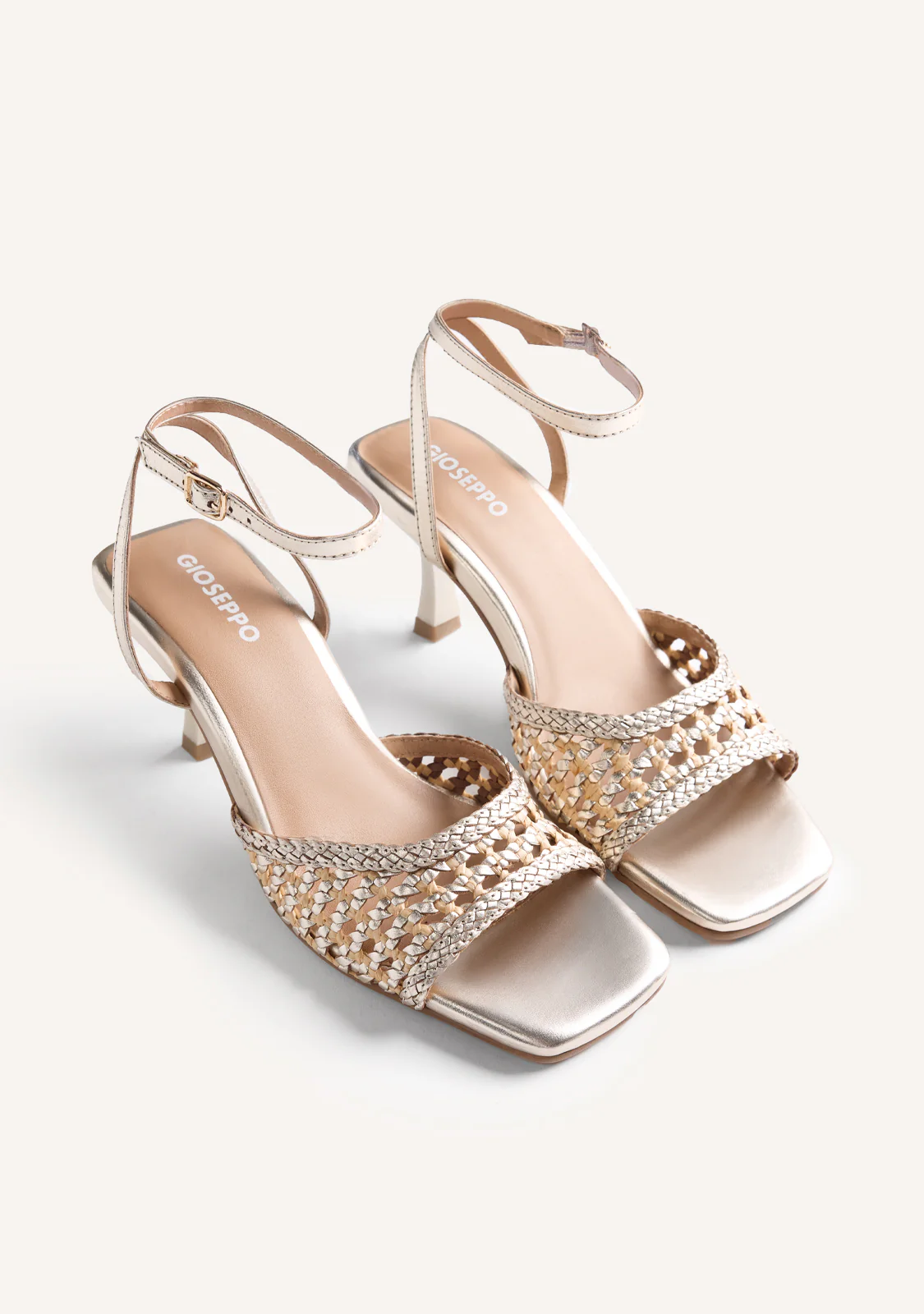 BRAIDED LEATHER HEELED SANDALS KAJIADO - Image 2