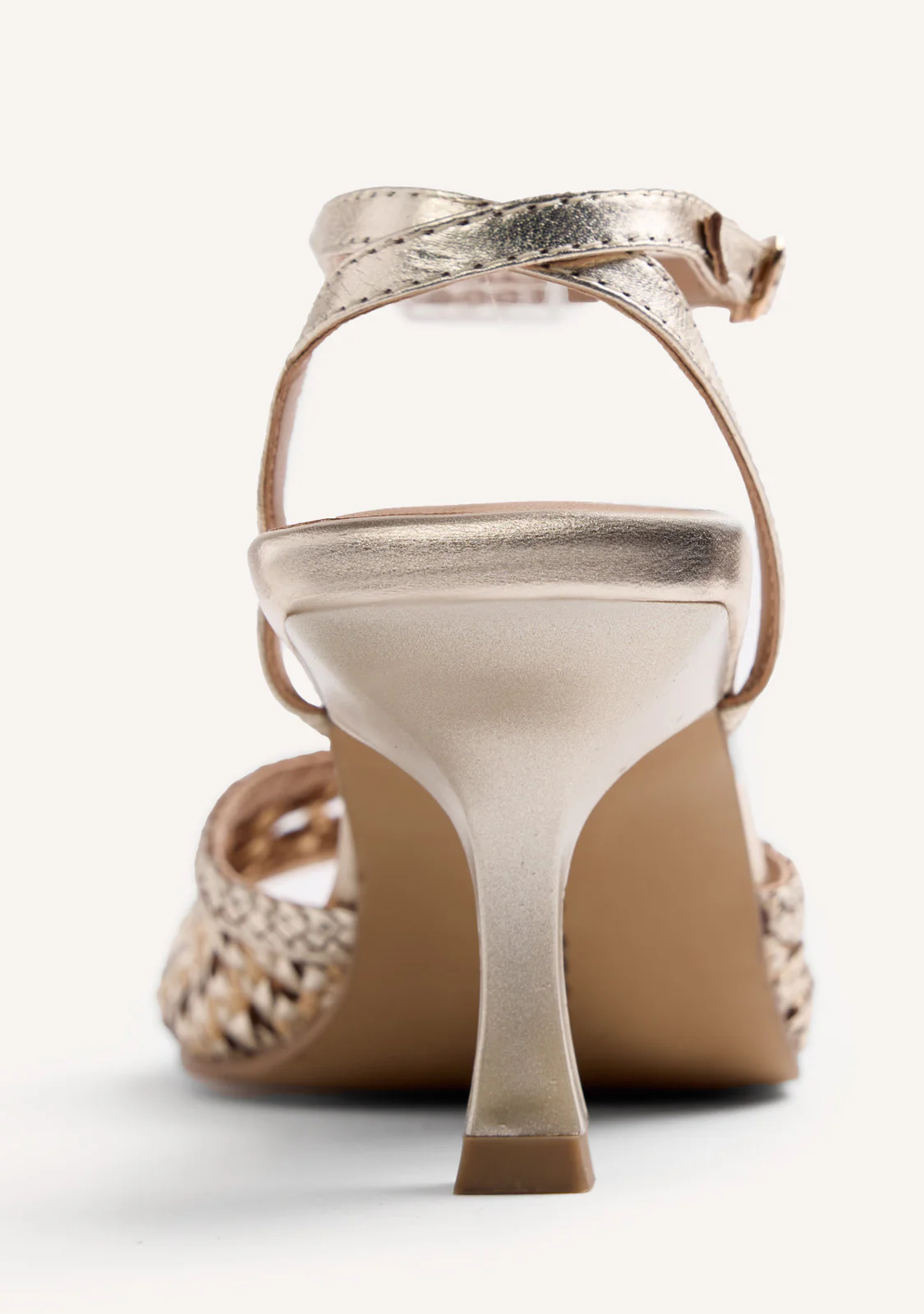 BRAIDED LEATHER HEELED SANDALS KAJIADO - Image 4
