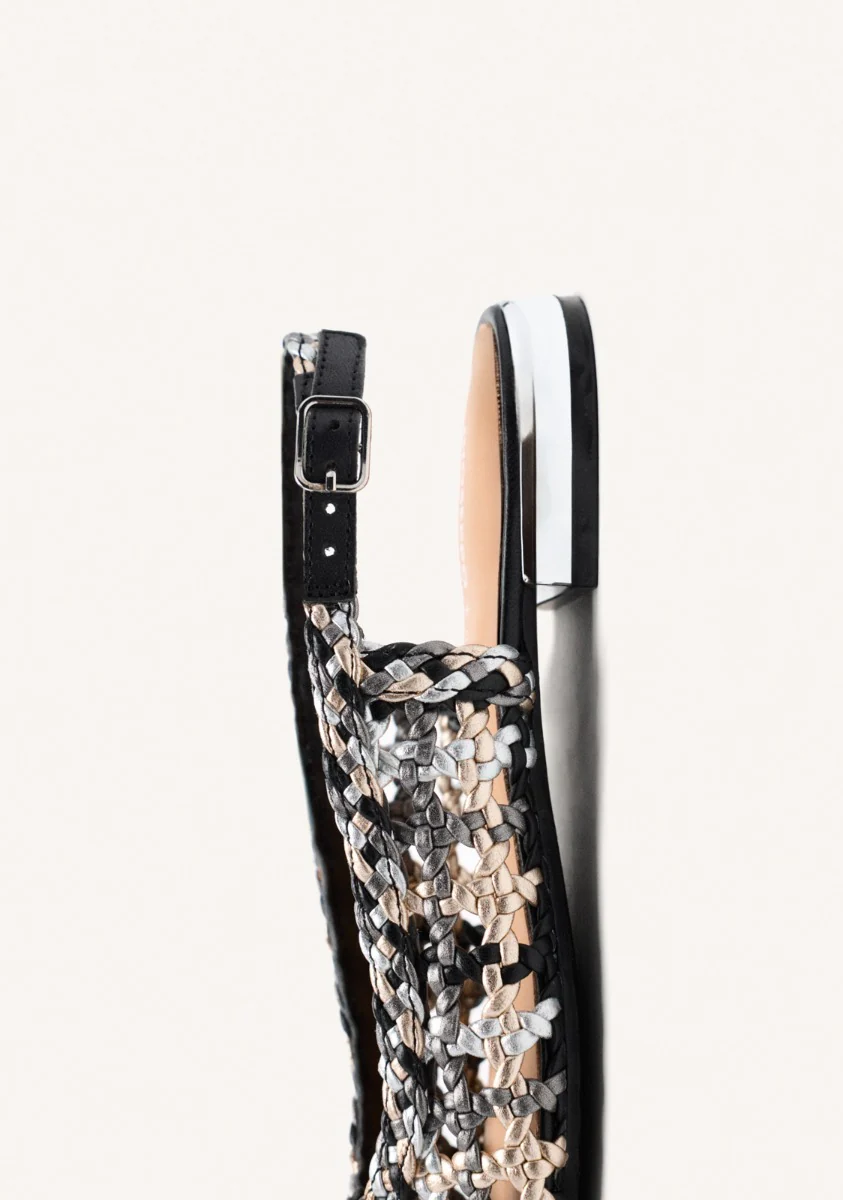 BRAIDED LEATHER MULES COLBY - Image 3