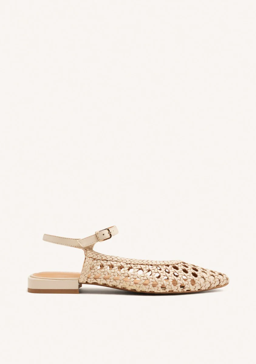 BRAIDED LEATHER MULES DEBLOIS