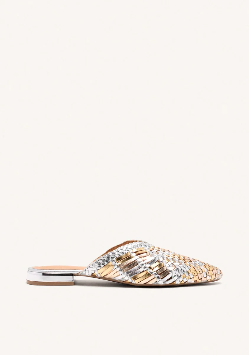 BRAIDED LEATHER MULES LAGRANGE