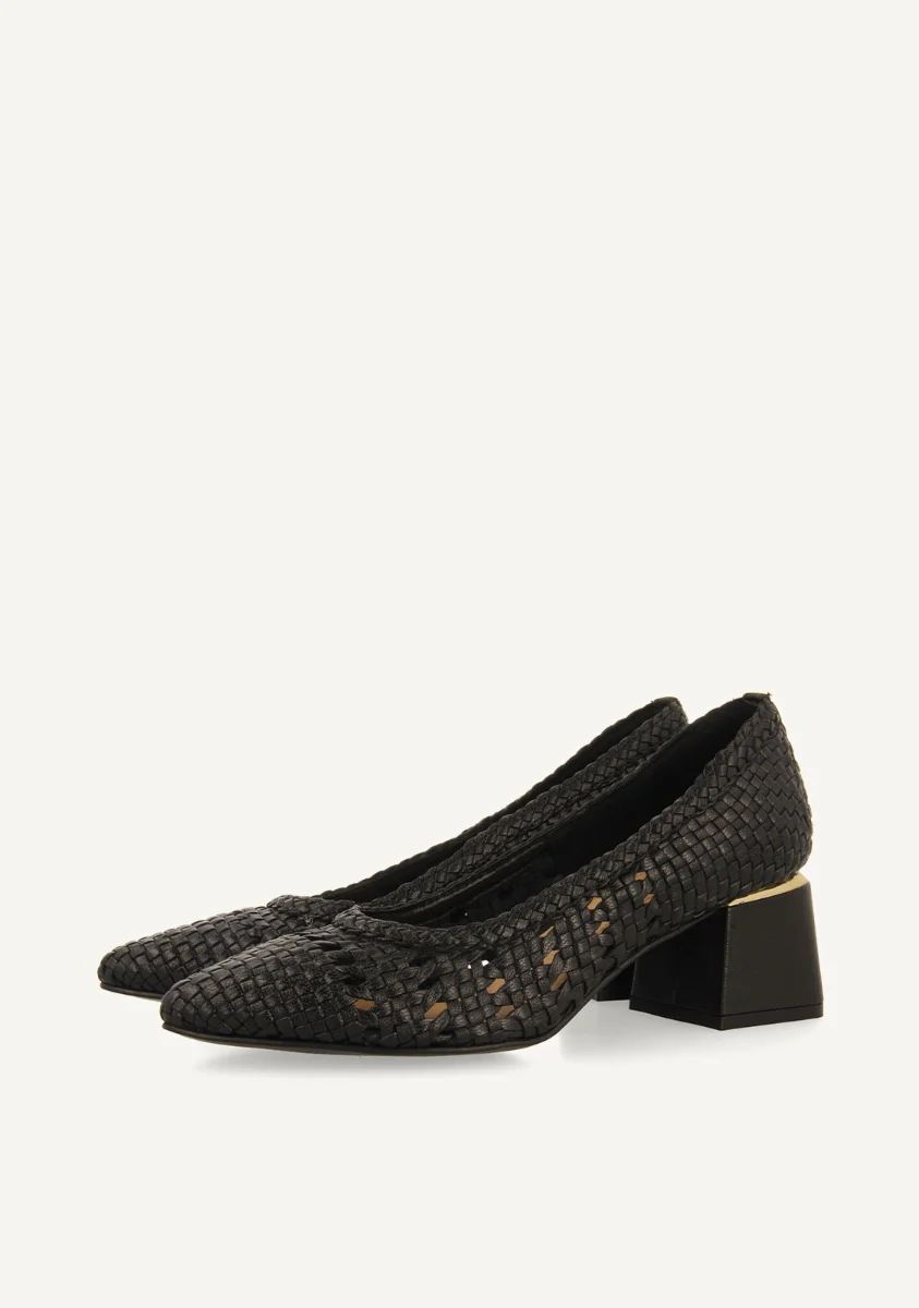 BRAIDED LEATHER PUMPS NITRA - Image 2