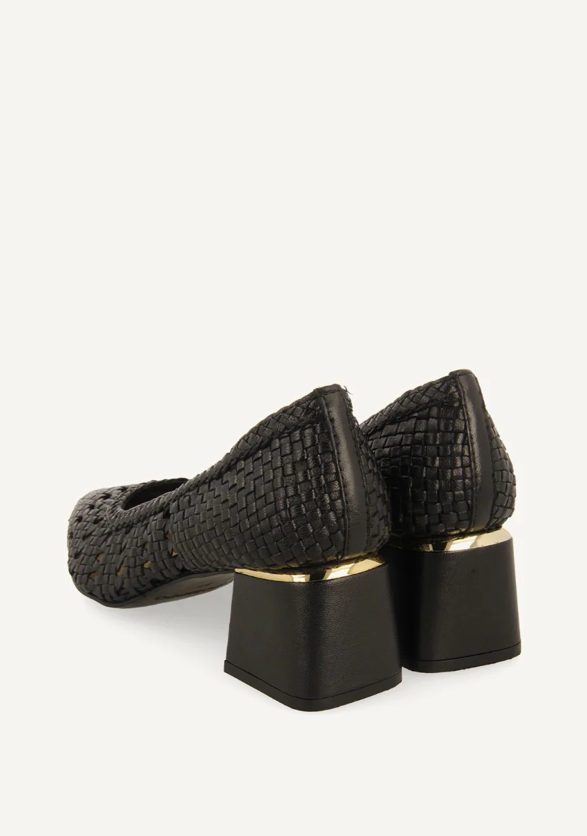 BRAIDED LEATHER PUMPS NITRA - Image 3