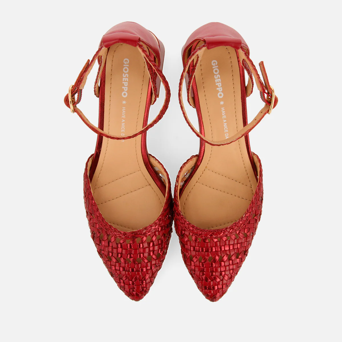 BRAIDED LEATHER PUMPS SARKAD - Image 3