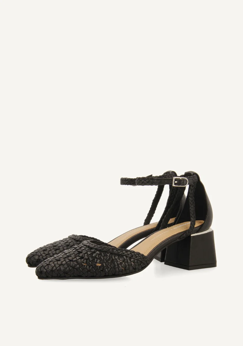 BRAIDED LEATHER PUMPS SARKAD - Image 2