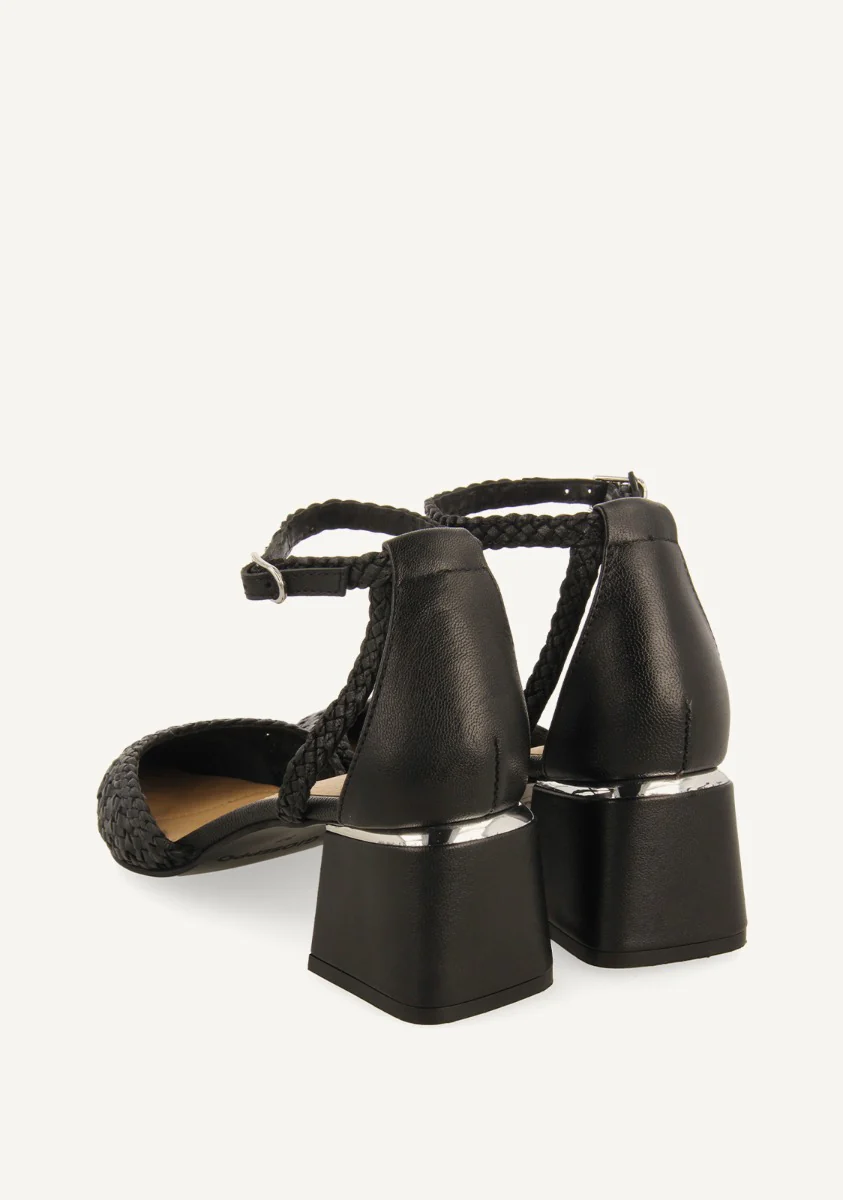 BRAIDED LEATHER PUMPS SARKAD - Image 5