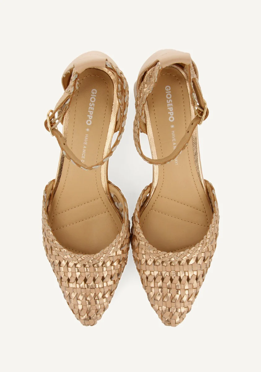 BRAIDED LEATHER PUMPS SARKAD - Image 4