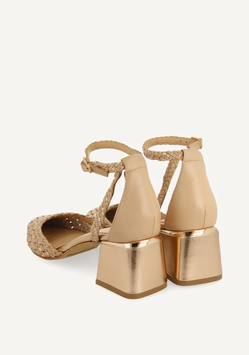 BRAIDED LEATHER PUMPS SARKAD - Image 5