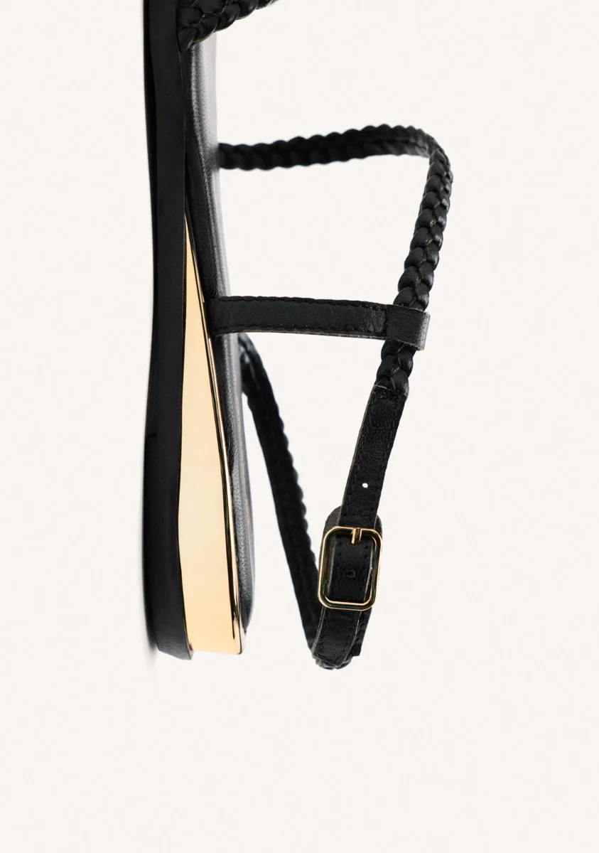 BRAIDED LEATHER SANDALS BRENTWOOD - Image 3