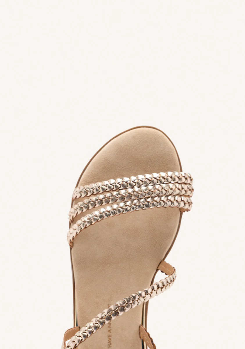 BRAIDED LEATHER SANDALS BRENTWOOD - Image 3