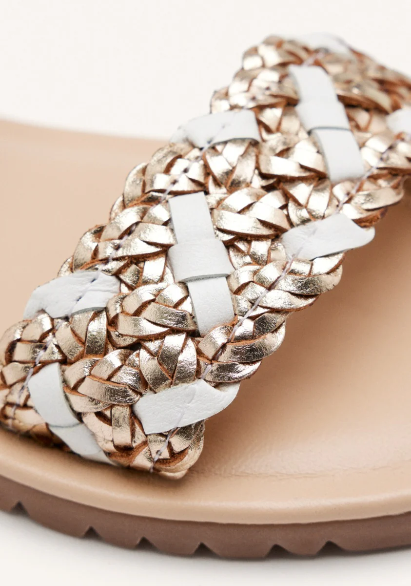 BRAIDED LEATHER SANDALS LEMINGTON - Image 4