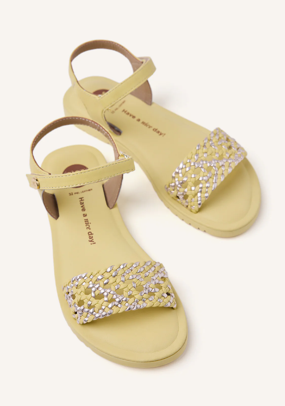 BRAIDED LEATHER SANDALS MAHIU - Image 3