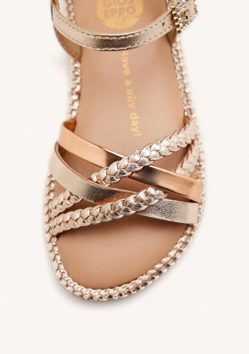 BRAIDED LEATHER SANDALS MEDARY - Image 3