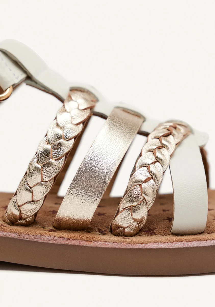 BRAIDED LEATHER SANDALS POYSIPPI - Image 4