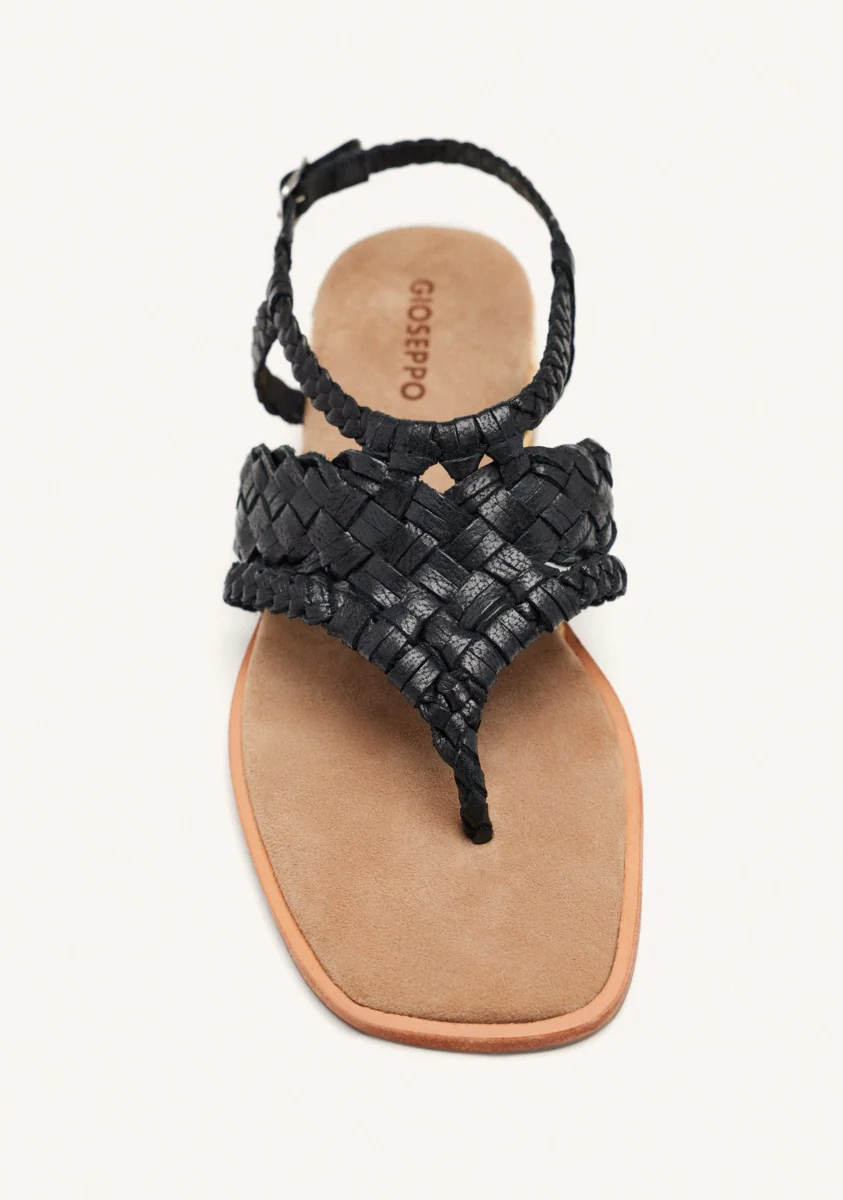 BRAIDED LEATHER SANDALS SEBEC - Image 3