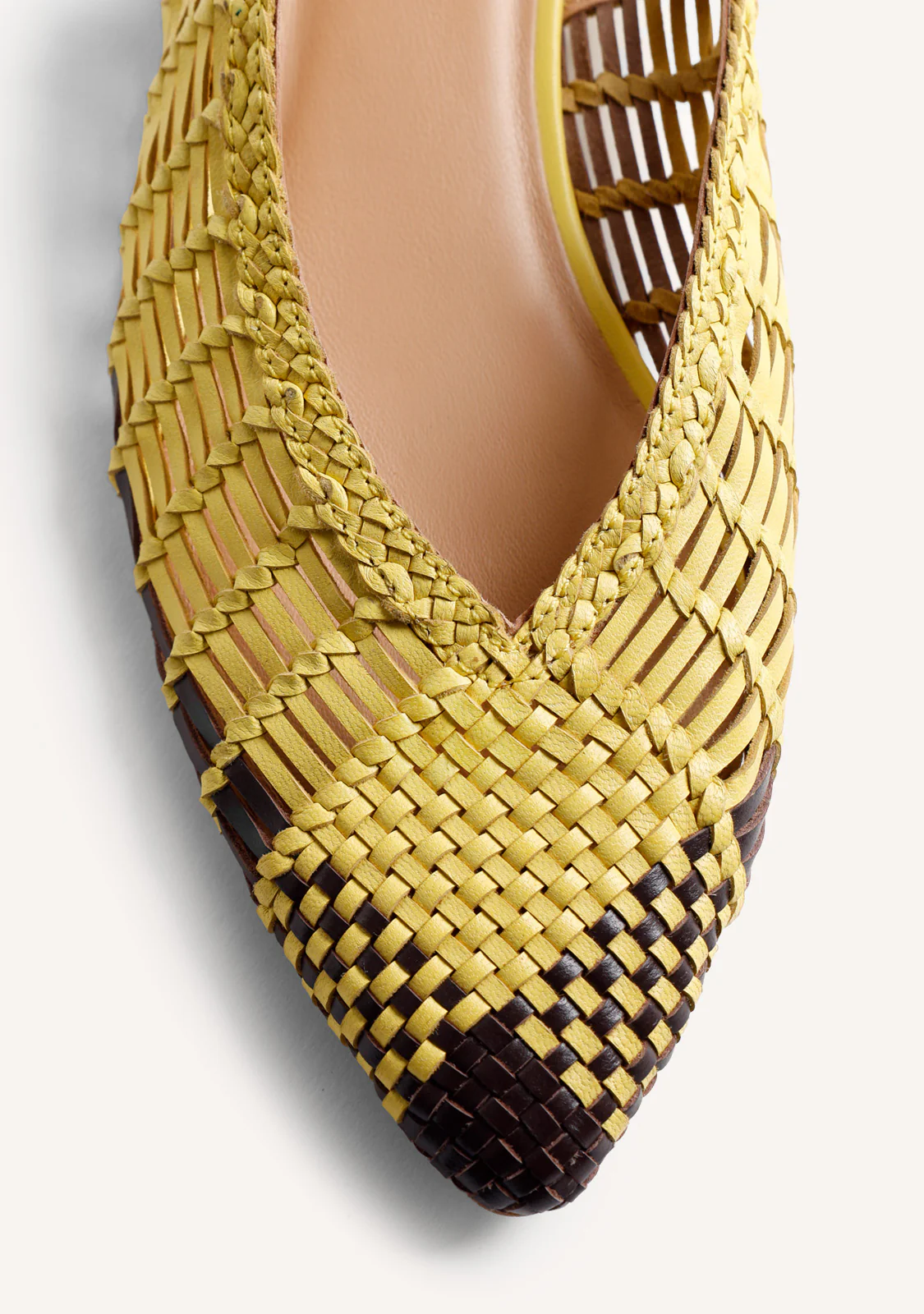 BRAIDED LEATHER SLINGBACK BALLET FLATS MAGARINI - Image 3