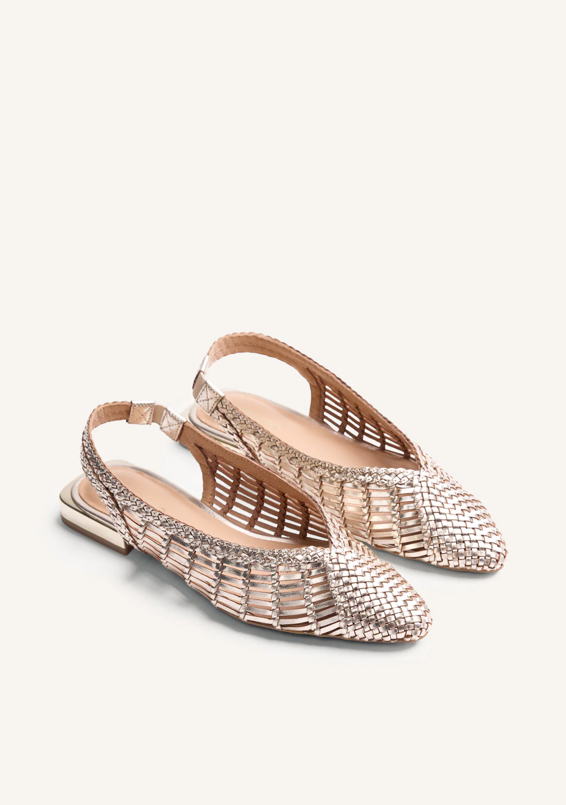 BRAIDED LEATHER SLINGBACK BALLET FLATS MAIPO - Image 2