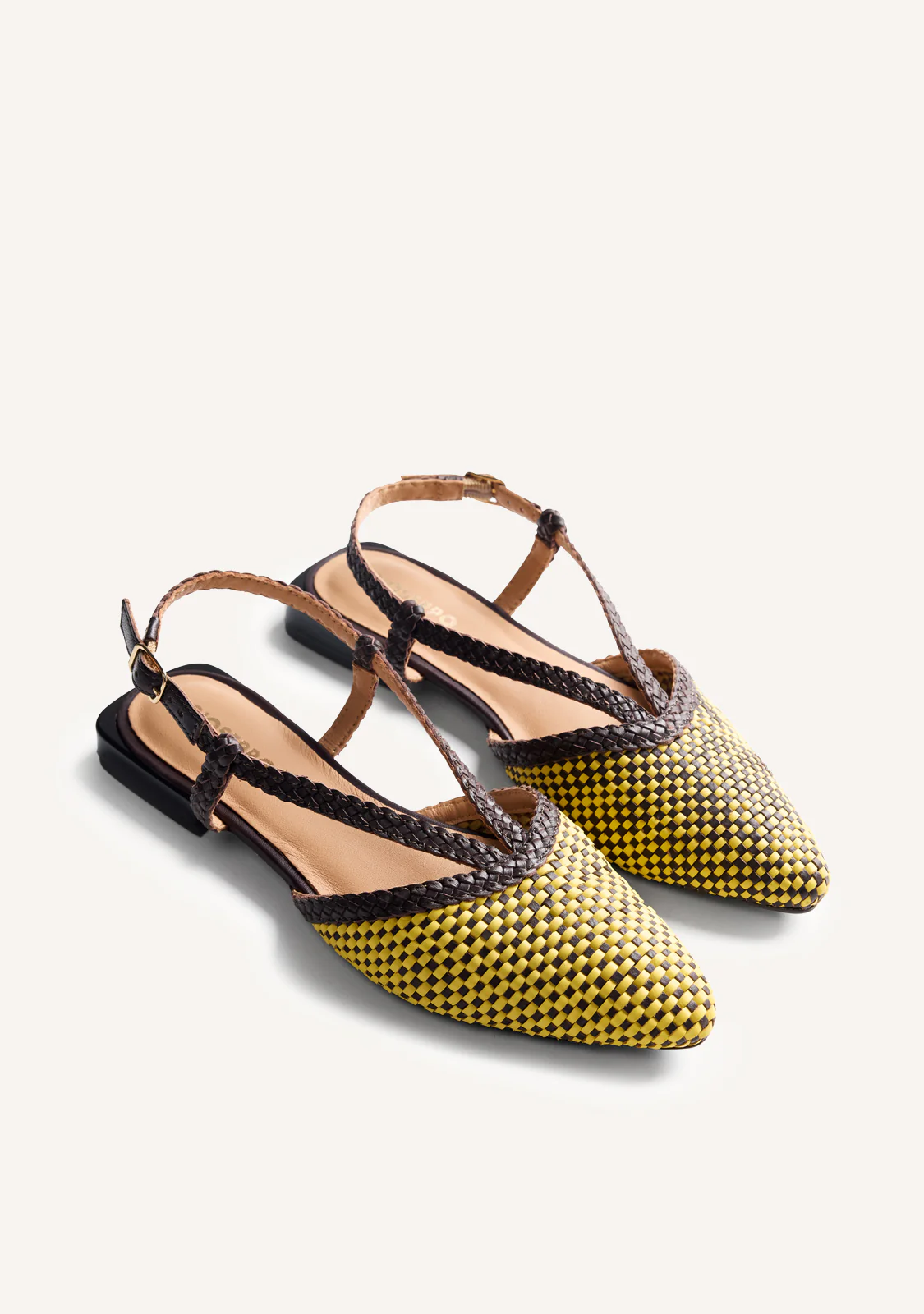 BRAIDED LEATHER SLINGBACK BALLET FLATS TECUMSEH - Image 2