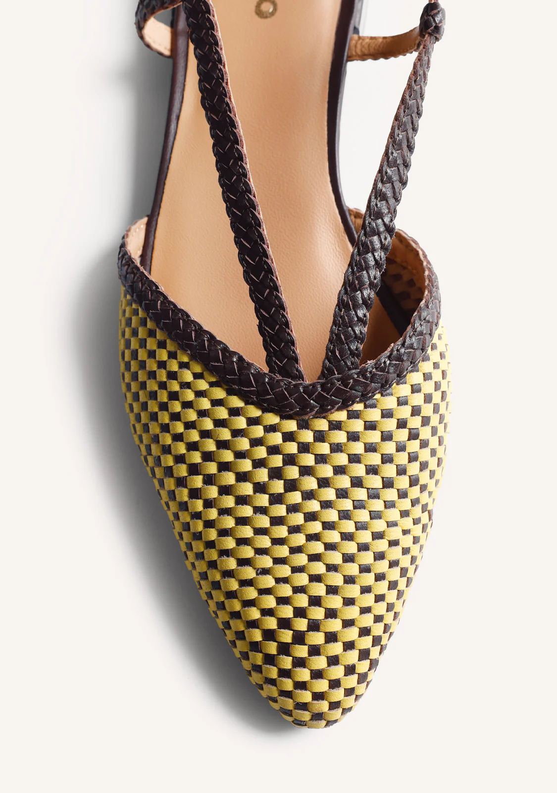 BRAIDED LEATHER SLINGBACK BALLET FLATS TECUMSEH - Image 3