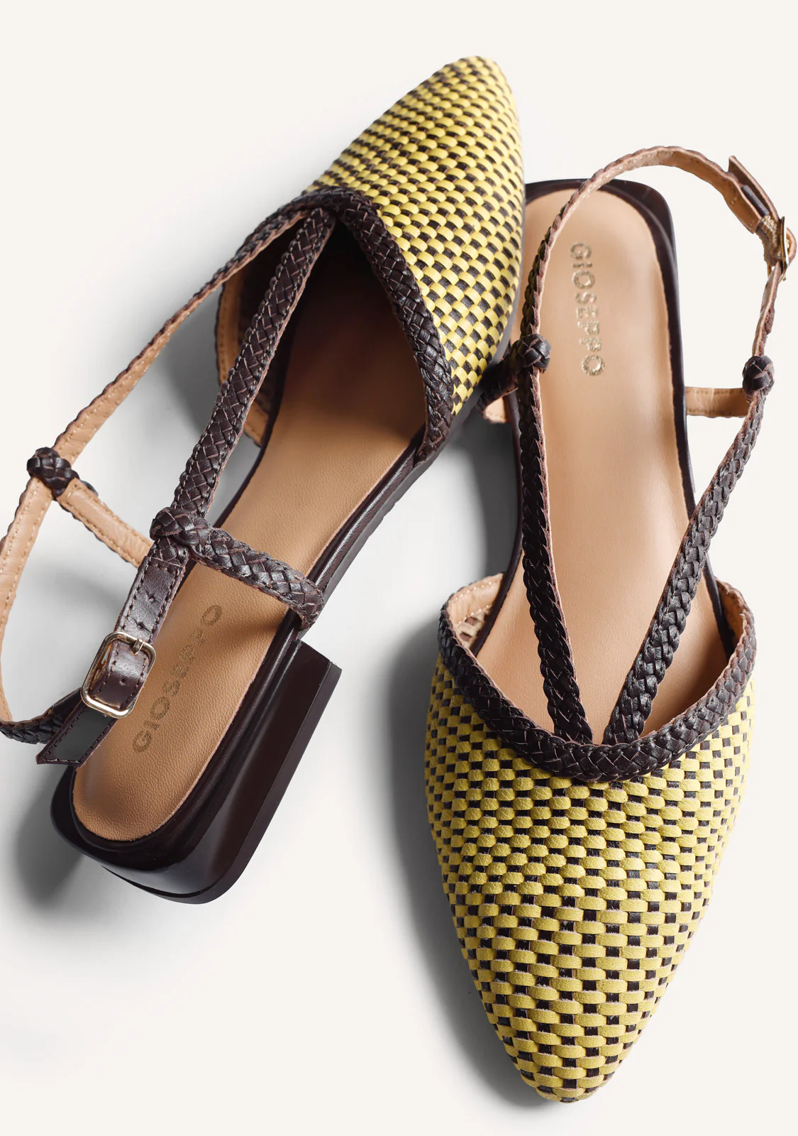 BRAIDED LEATHER SLINGBACK BALLET FLATS TECUMSEH - Image 4