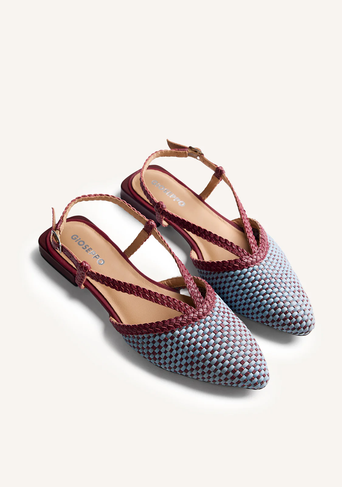BRAIDED LEATHER SLINGBACK BALLET FLATS TECUMSEH - Image 2