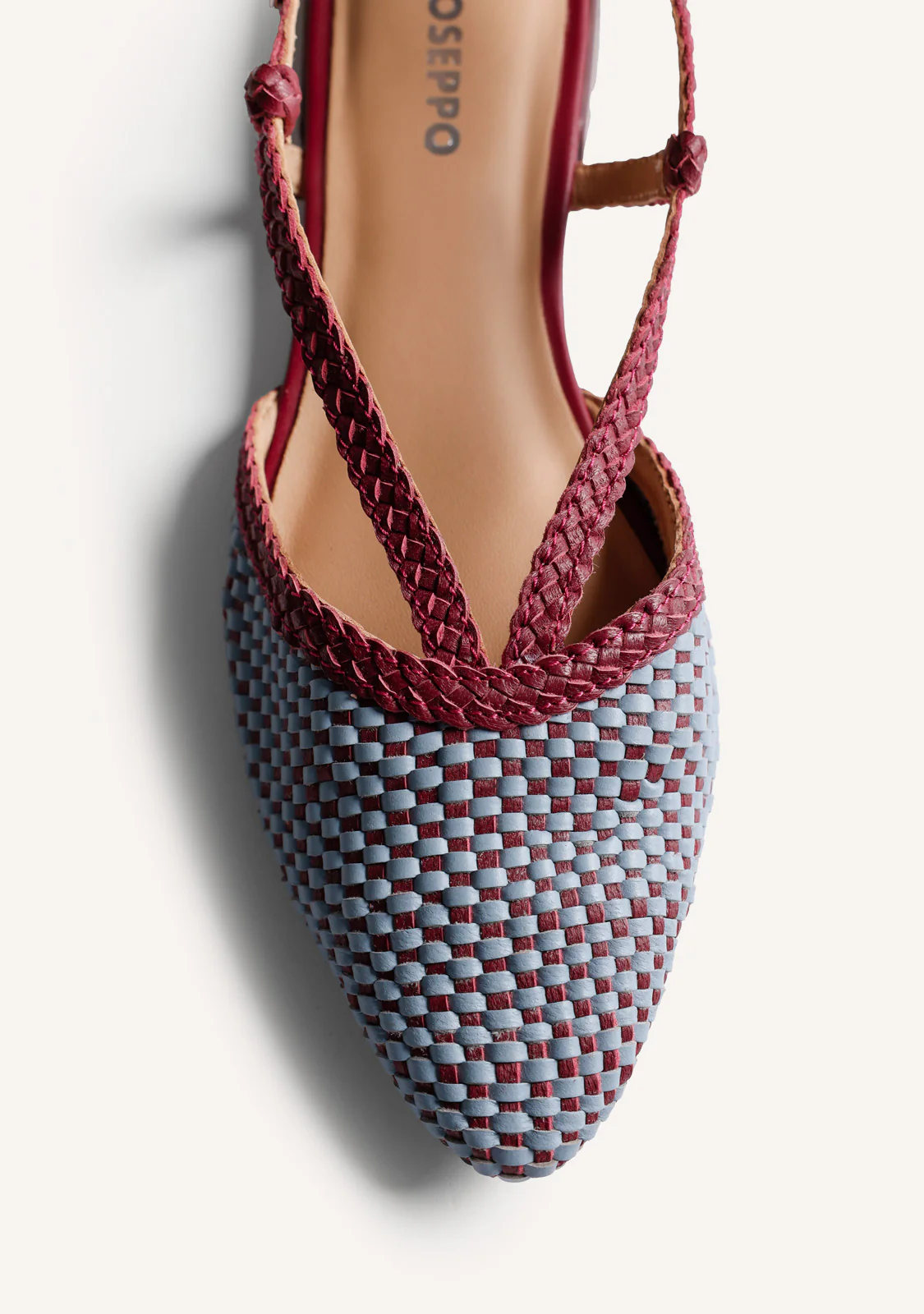 BRAIDED LEATHER SLINGBACK BALLET FLATS TECUMSEH - Image 3