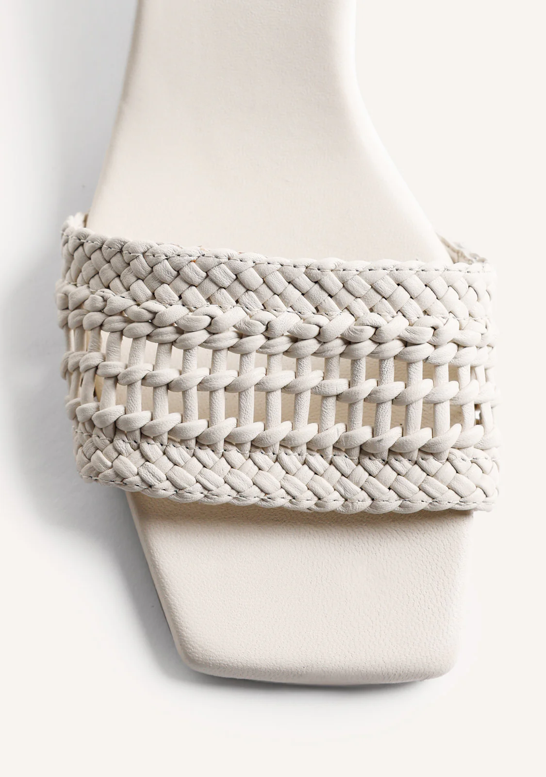 BRAIDED LEATHER WEDGE SANDALS MARERENI - Image 3