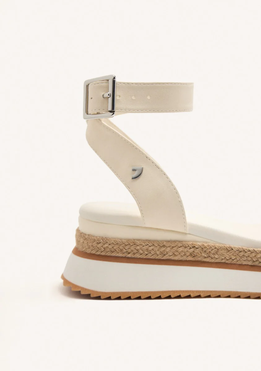 BRAIDED RAFFIA PLATFORM SANDALS HAMPSTEAD - Image 3
