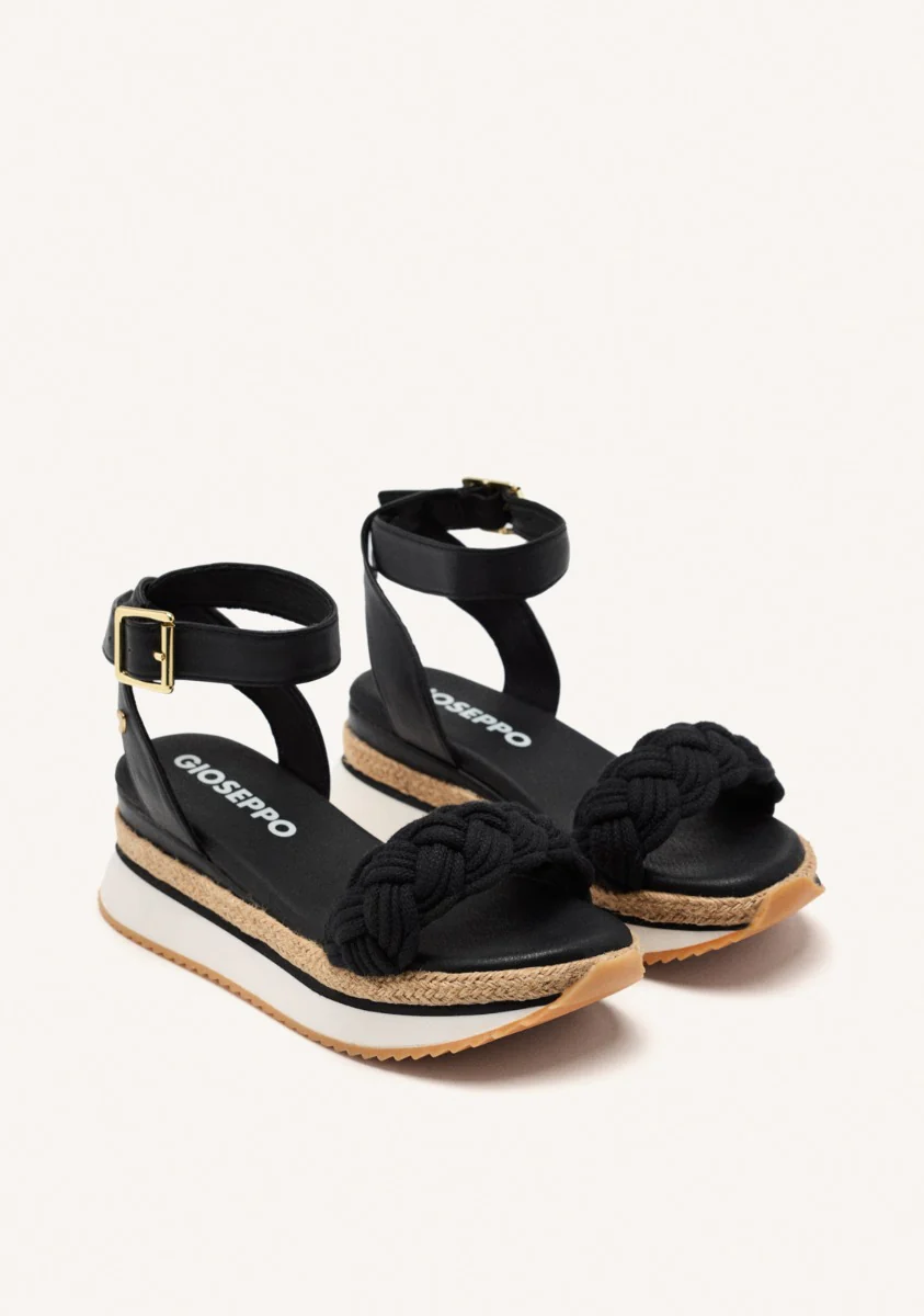 BRAIDED RAFFIA PLATFORM SANDALS HAMPSTEAD - Image 2