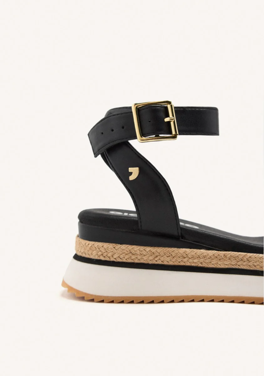 BRAIDED RAFFIA PLATFORM SANDALS HAMPSTEAD - Image 3