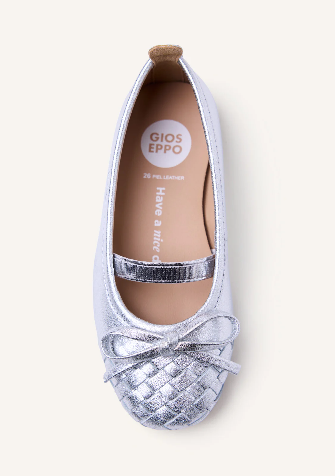 BRAIDED LEATHER BALLET FLATS LARE - Image 3