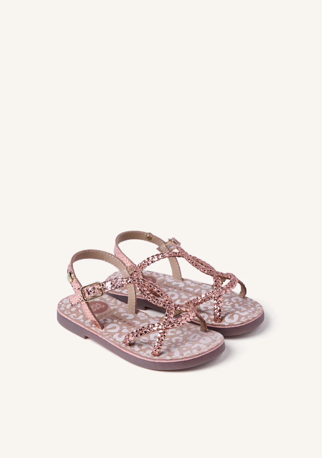 BRAIDED SHINY LEATHER SANDALS BODEN - Image 2