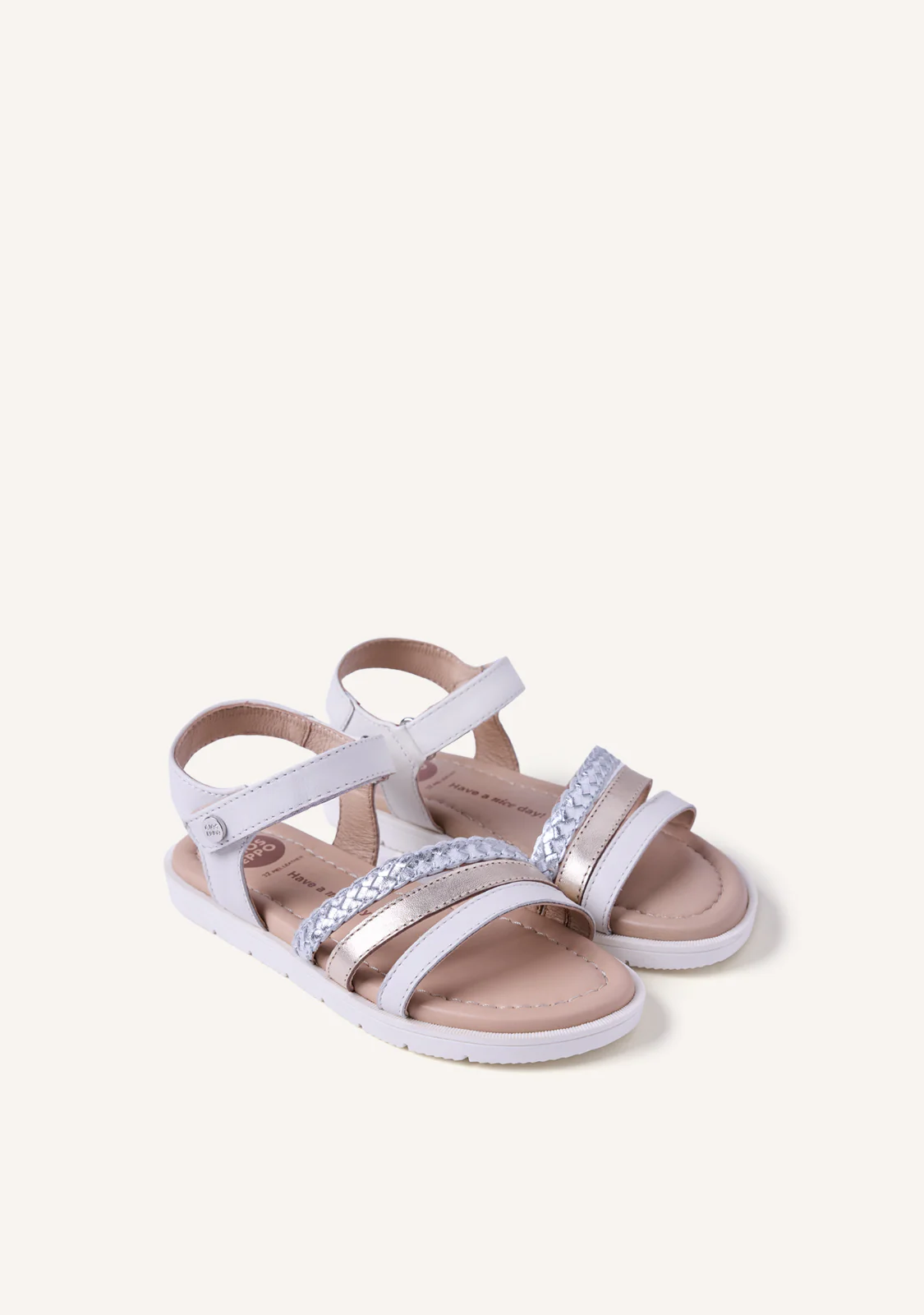 BRAIDED SHINY LEATHER SANDALS BUKOBA - Image 2