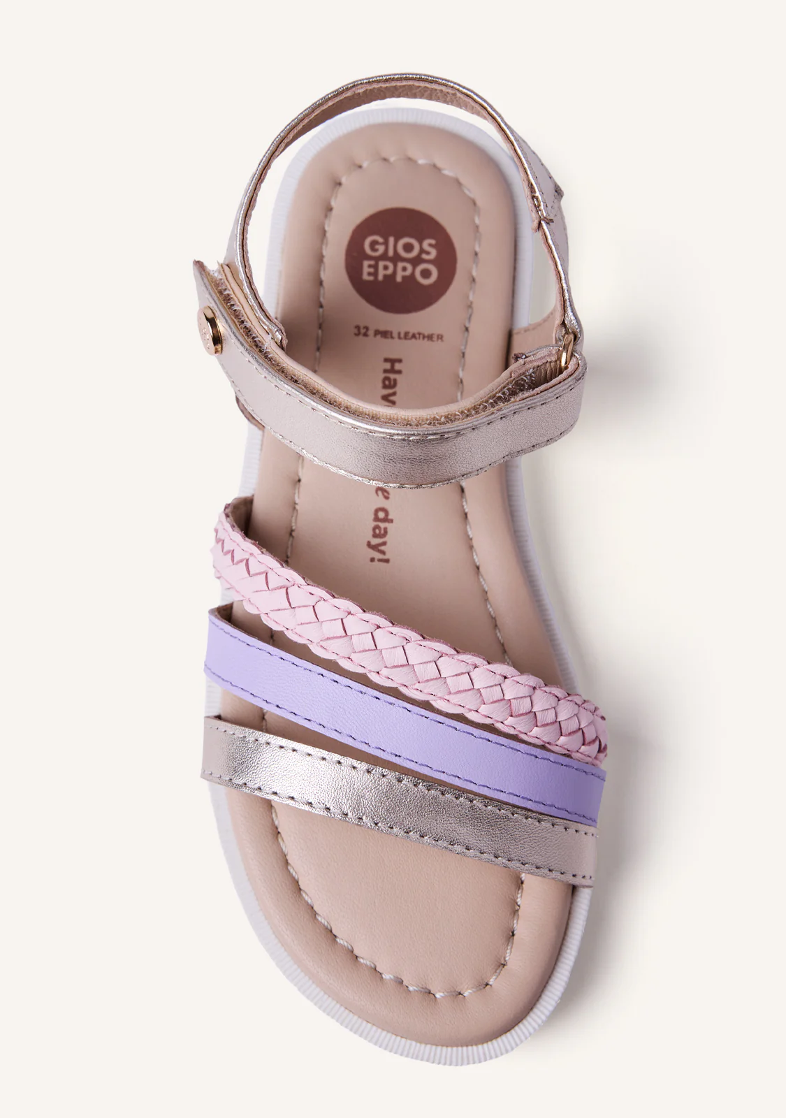 BRAIDED SHINY LEATHER SANDALS BUKOBA - Image 3