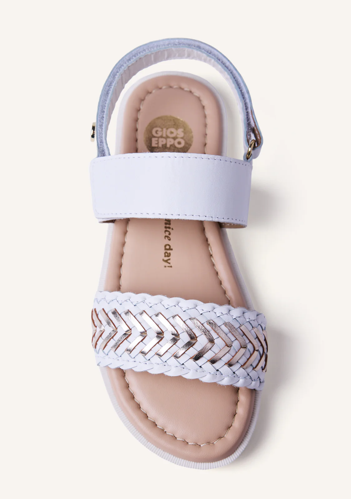 BRAIDED SHINY LEATHER SANDALS GEITA - Image 3