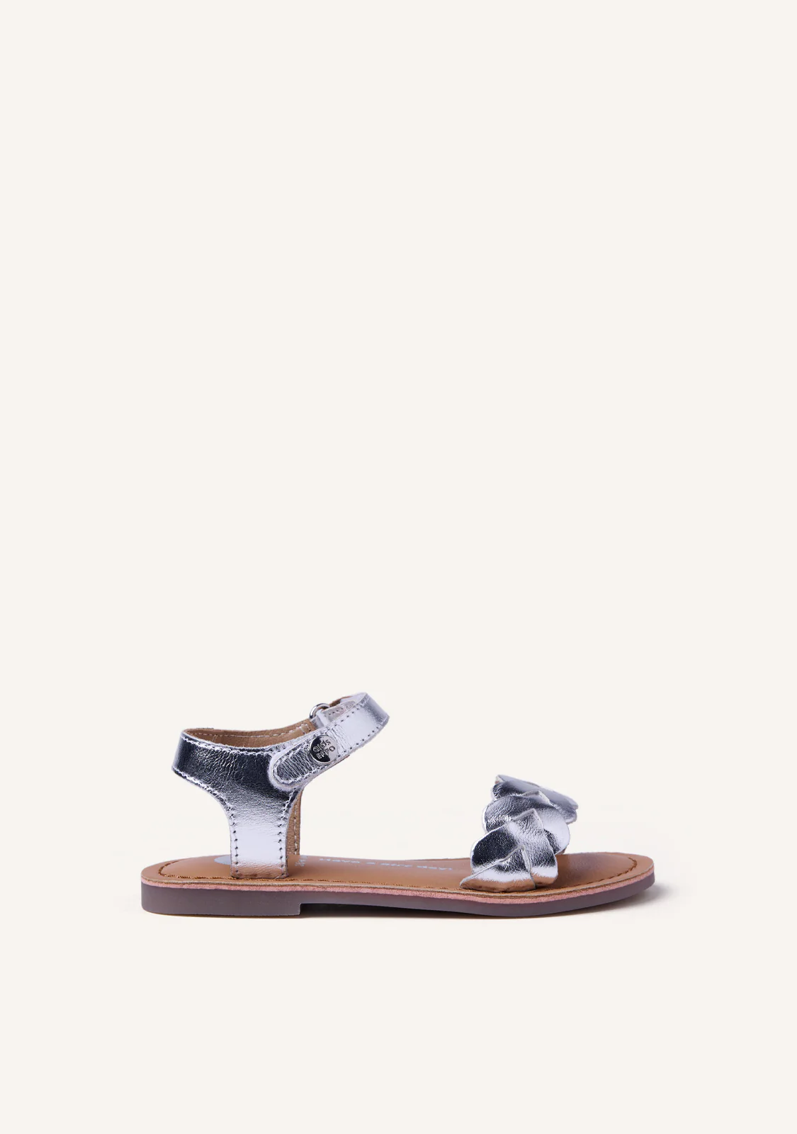 BRAIDED SHINY LEATHER SANDALS KINSHASA