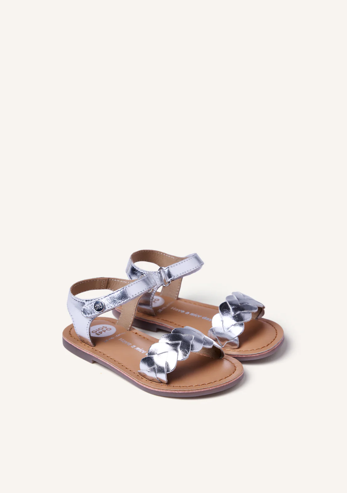 BRAIDED SHINY LEATHER SANDALS KINSHASA - Image 2