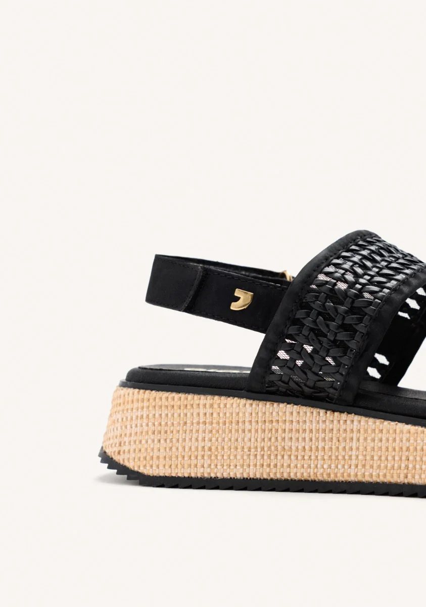BRAIDED WEDGE SANDALS CLOVERLAND - Image 4