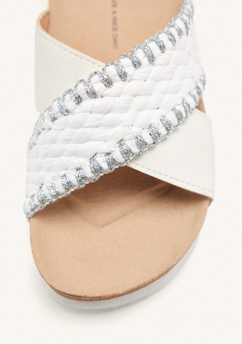 BRAIDED WEDGE SANDALS OMA - Image 4