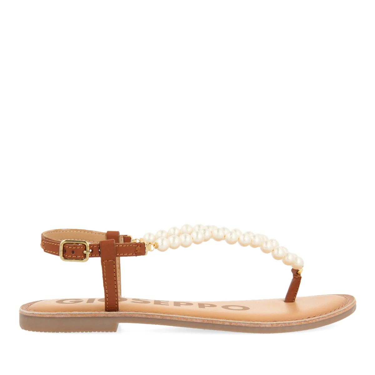 BROWN FLAT SANDALS FOR WOMAN GLENMORE - Image 2