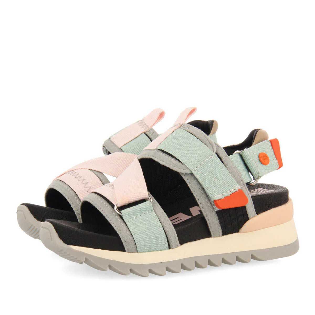 Bundall girls mesh sandals with adjustable black straps - Image 2