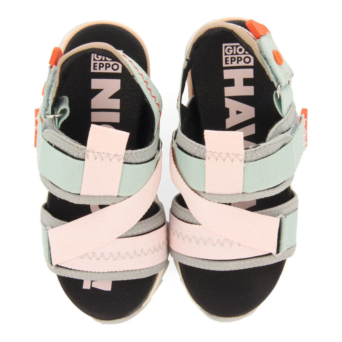 Bundall girls mesh sandals with adjustable black straps - Image 3