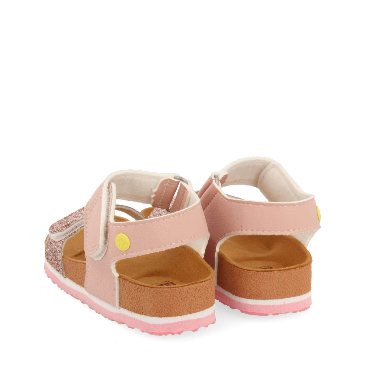 Butuan girls multicoloured footbed sandals with shiny details - Image 4