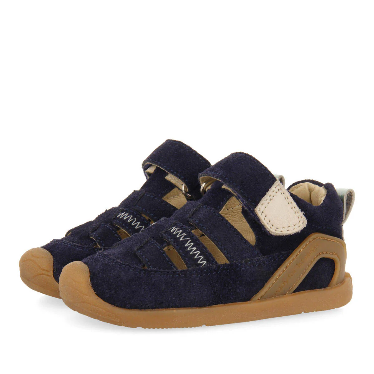 Canepa boys navy blue multi strap sandals - Image 2