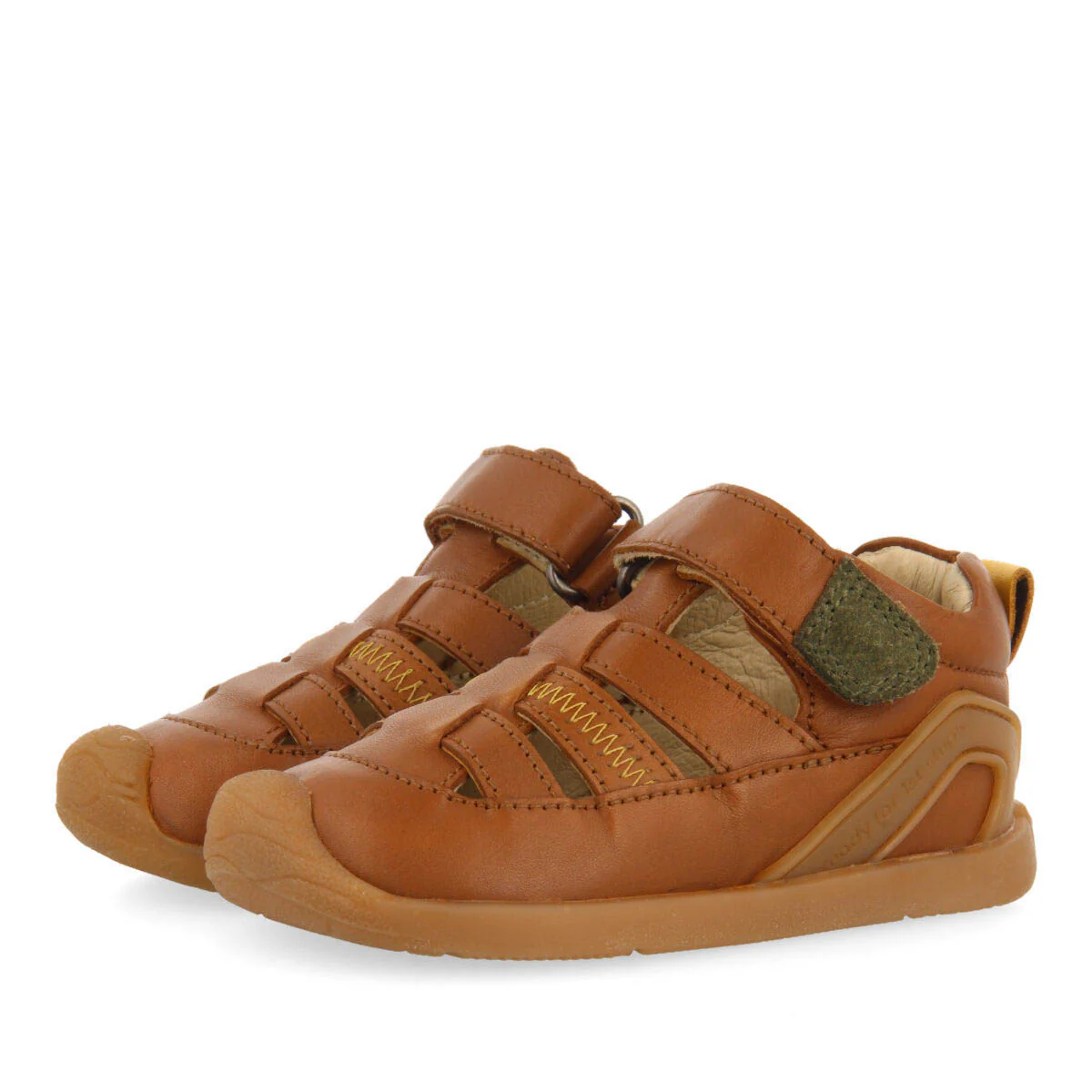 Canepa boys tan multi strap sandals - Image 2