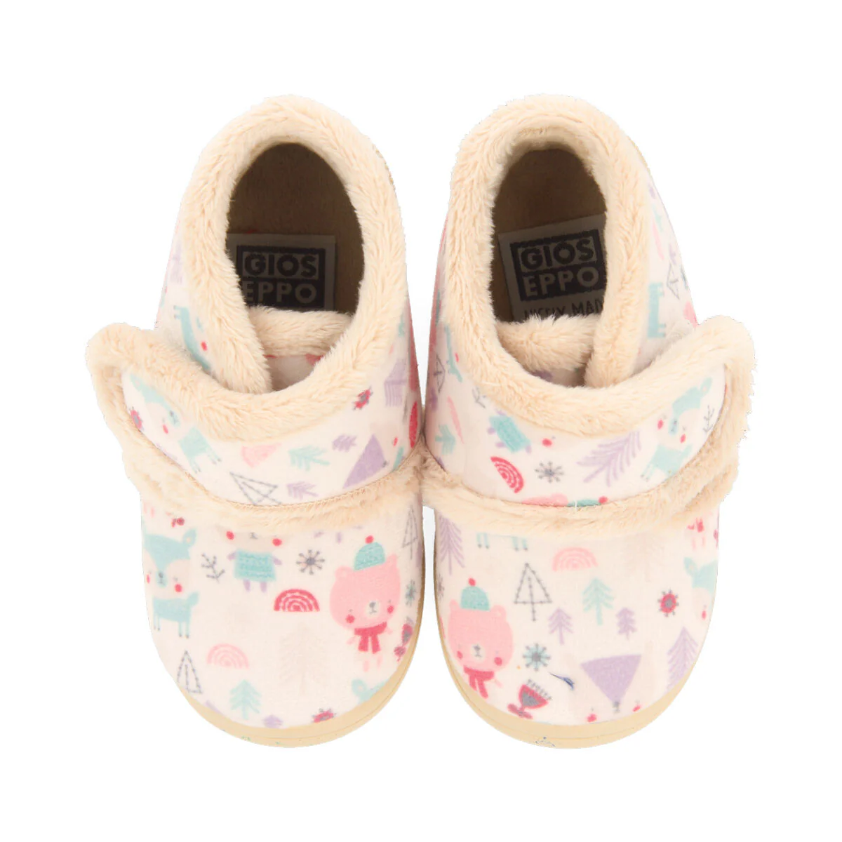 Carfin babies' white slippers with an animal print - Image 3