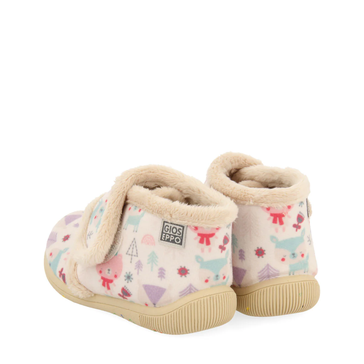 Carfin babies' white slippers with an animal print - Image 4
