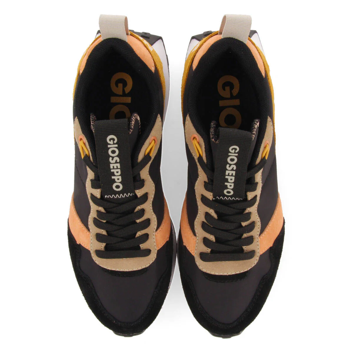 Chacao women's nude retro-style sneakers with multicoloured details - Image 3