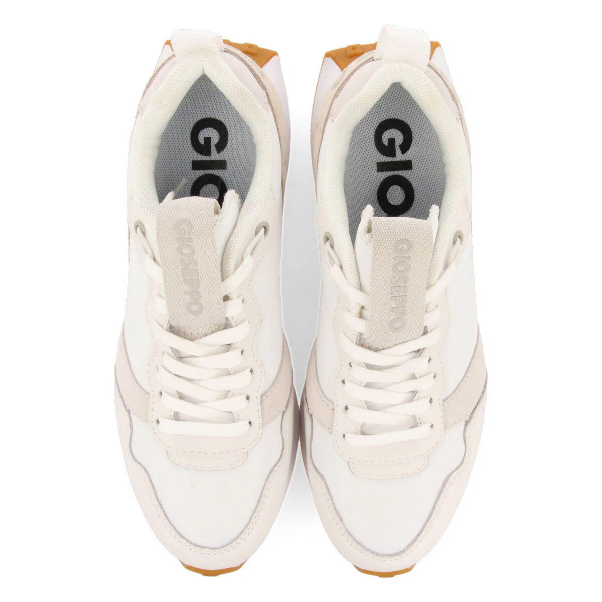 Chacao women's white retro-style sneakers with multicoloured details - Image 3