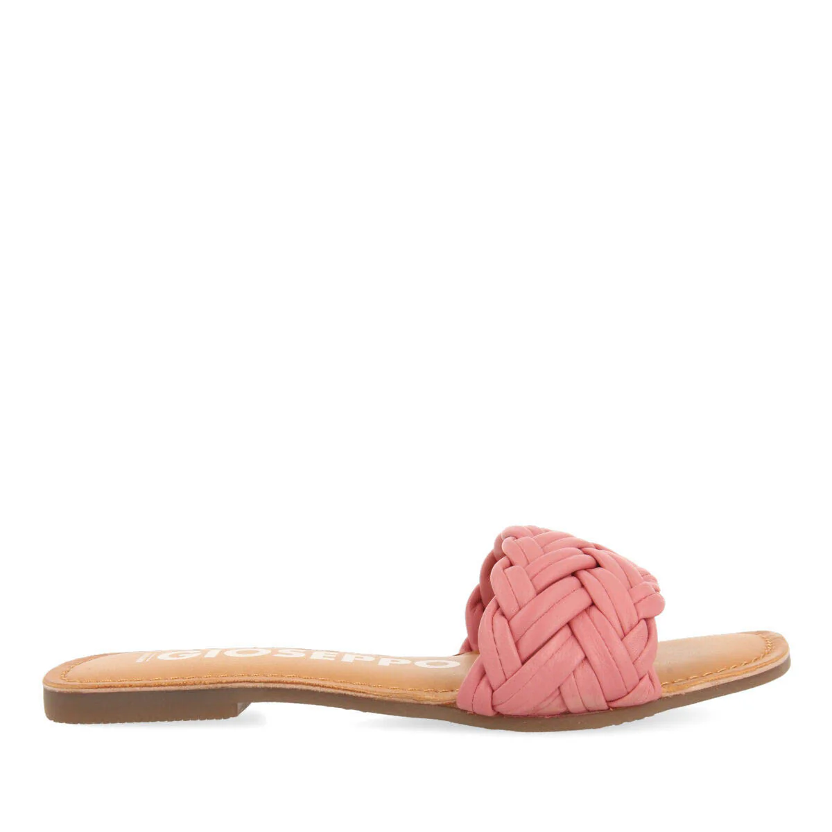 Chacrise women's flat sandals with braided pink vamps